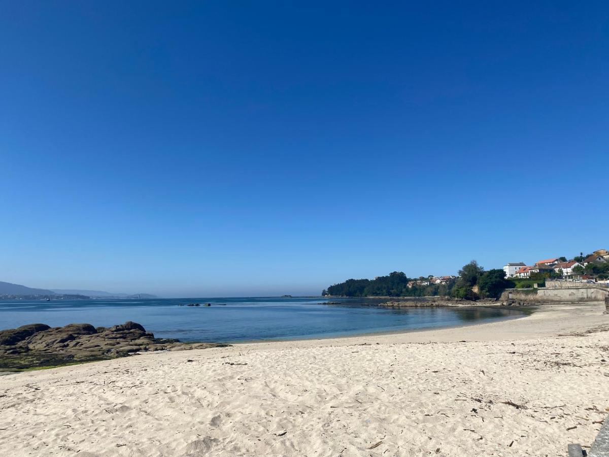 Apartamento Playa A Xunqueira, A 15 Min Vigo Moaña Exteriör bild